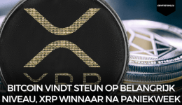 Bitcoin vindt steun op belangrijk niveau, XRP winnaar na paniekweek