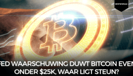 Fed waarschuwing duwt Bitcoin even onder $25k, waar ligt steun?