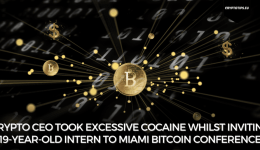 Crypto CEO took excessive Cocaine whilst inviting 19-year-old intern to Miami Bitcoin Conference