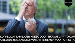 Koppel dat 10 miljoen kreeg door tikfout Crypto.com probeerde nog snel lijnvlucht te nemen voor arrestatie