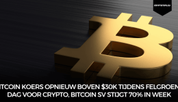 Bitcoin koers opnieuw boven $30k tijdens felgroene dag voor crypto, Bitcoin SV stijgt 70% in week