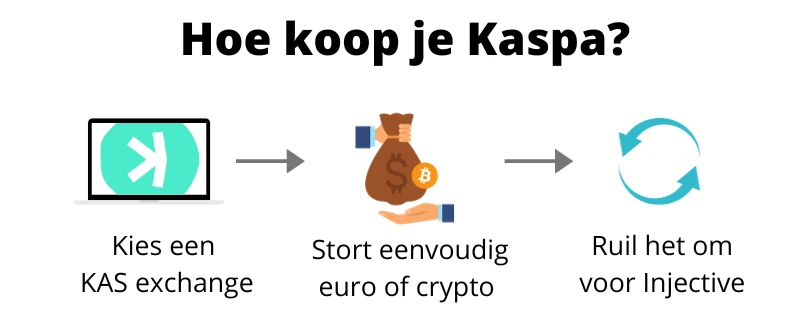 Hoe Kaspa kopen (infograph)