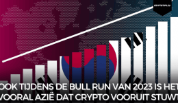 Ook tijdens de bull run van 2023 is het vooral Azië dat crypto vooruit stuwt