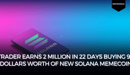 Trader earns 2 million in 22 days buying 90 dollars worth of new Solana memecoin