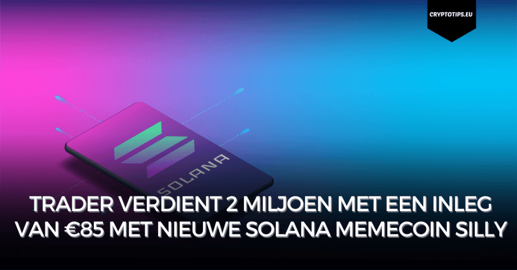 Trader verdient 2 miljoen met een inleg van €85 met nieuwe Solana memecoin Silly